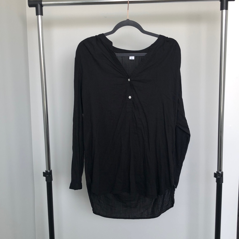 Like-Linen Feel! Black & Lightweight Old Navy Tunic